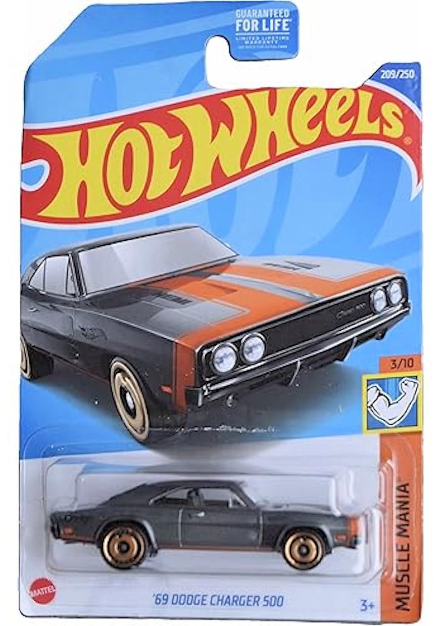 Hot Wheels 2022 Muscle Cars 5-Pack Bundle– Dodge Charger, '69